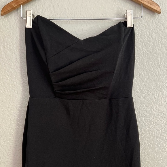 NWOT Iconic Arrival Black Strapless Bustier Mermaid Maxi Dress - Picture 4 of 9